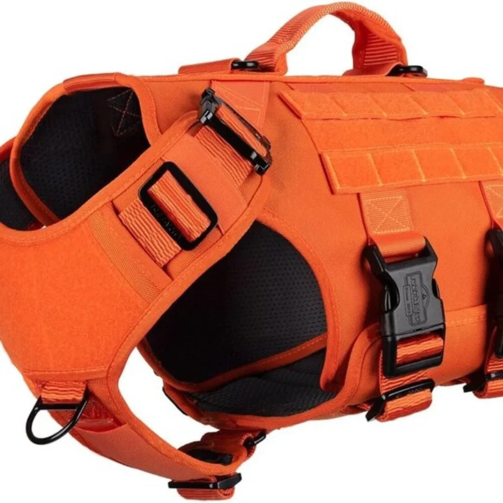 NWT - ICEFANG GN3 Tactical Dog Harness with 6X Buckle, Do Molle Vest with Handle